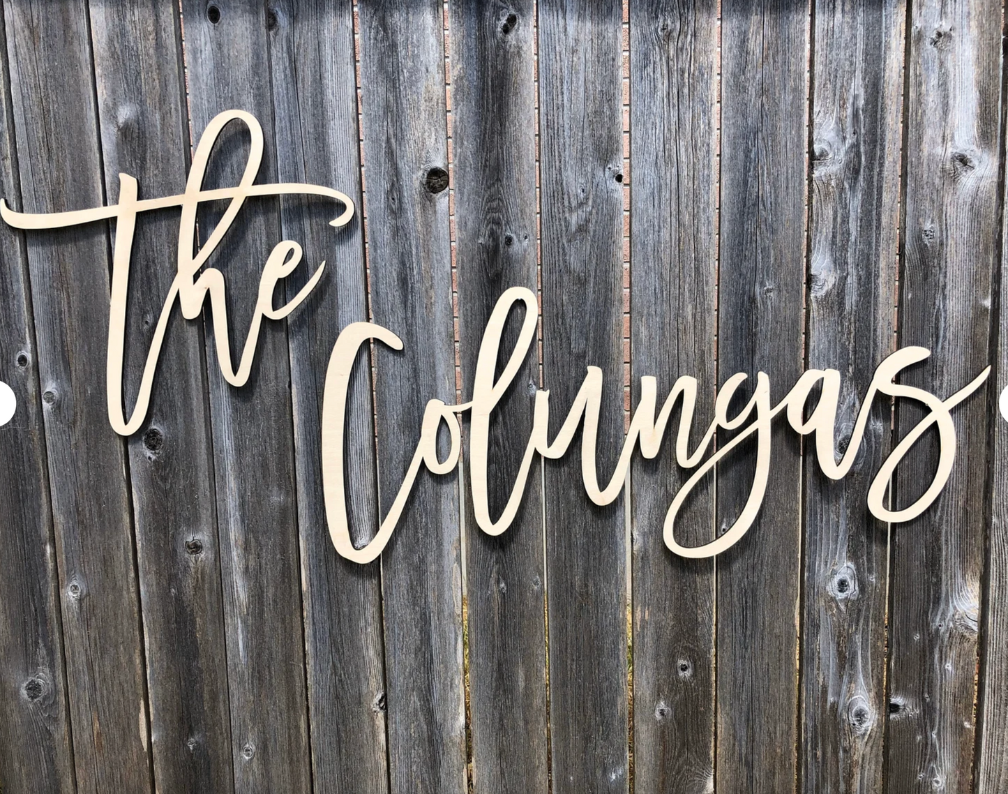 Family Name Wood sign
