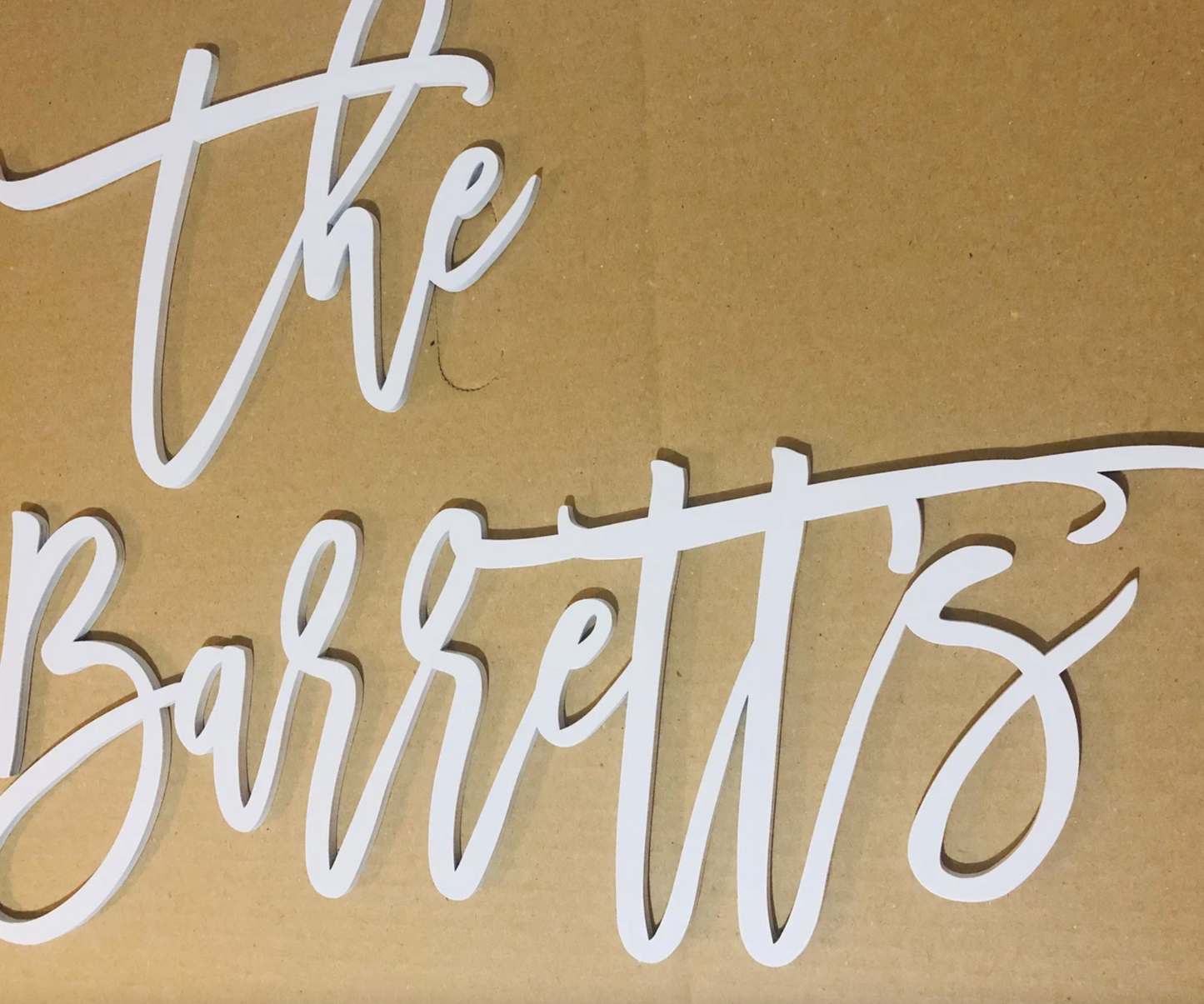 Family Name Wood sign