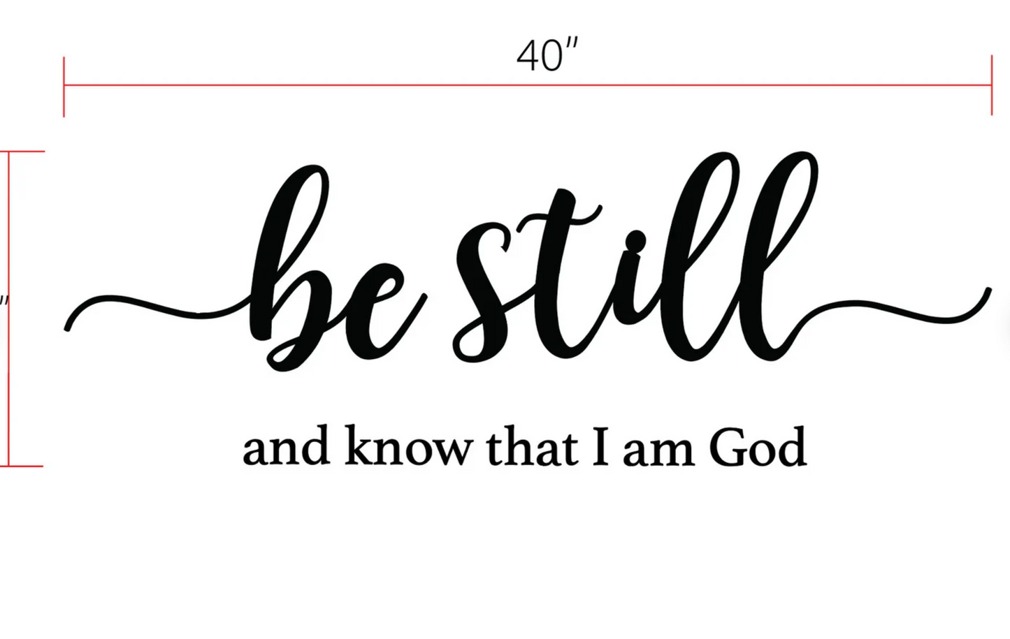 Be still and know that I am God sign Wood sign