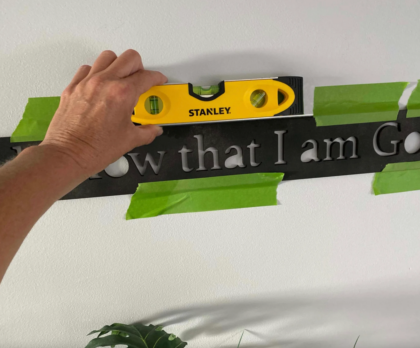 Be still and know that I am God sign Wood sign