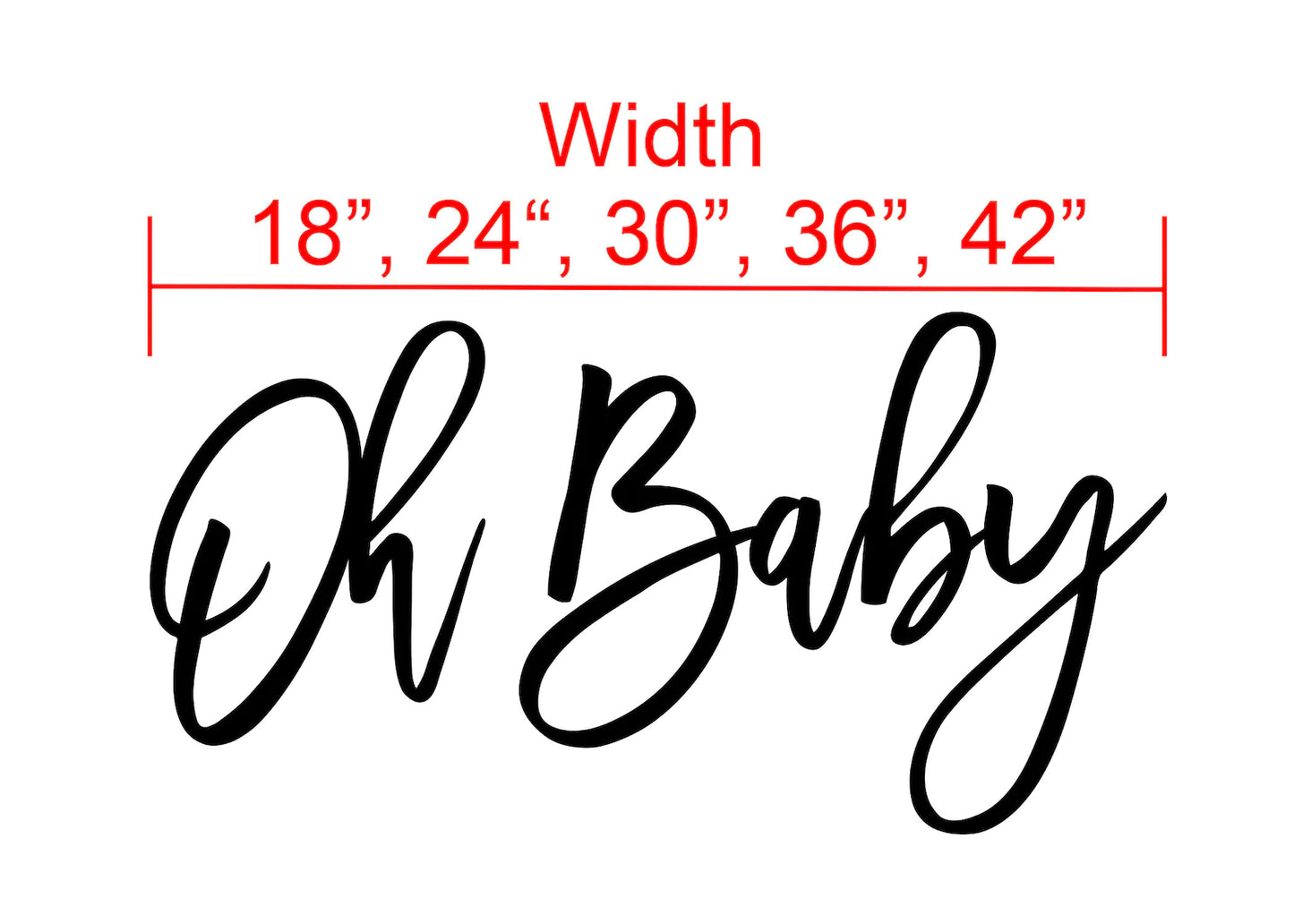 Oh Baby Wood Sign