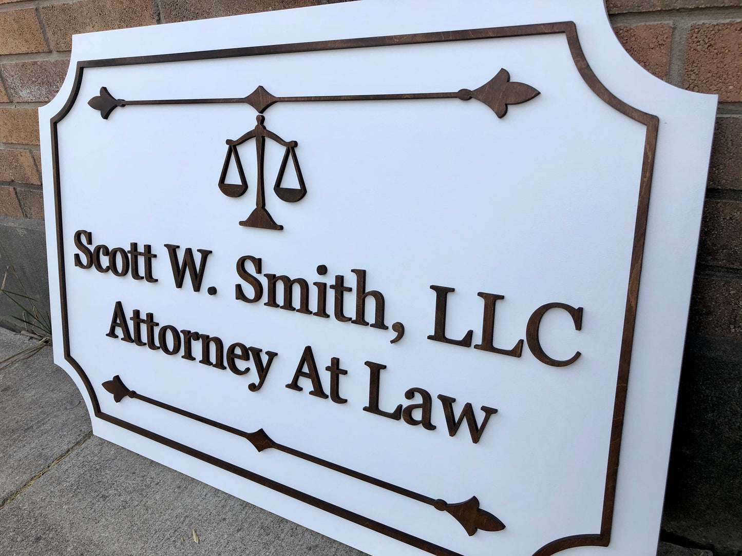 Custom Laser Cut Logo Sign with Raised 3D Design