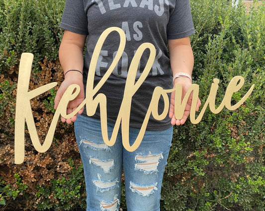 Custom Name in Cursive