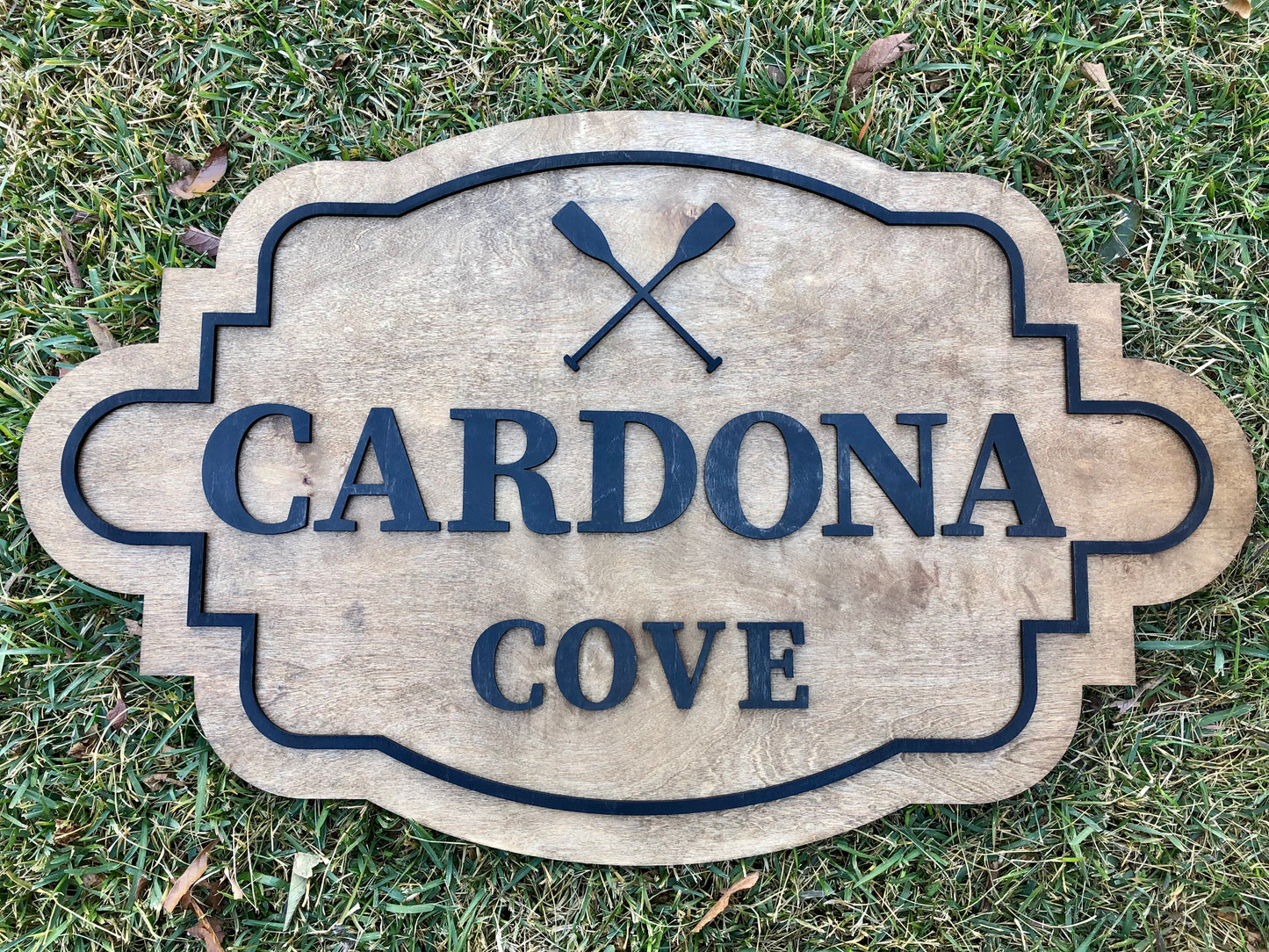 Custom Laser Cut Logo Sign with Raised 3D Design