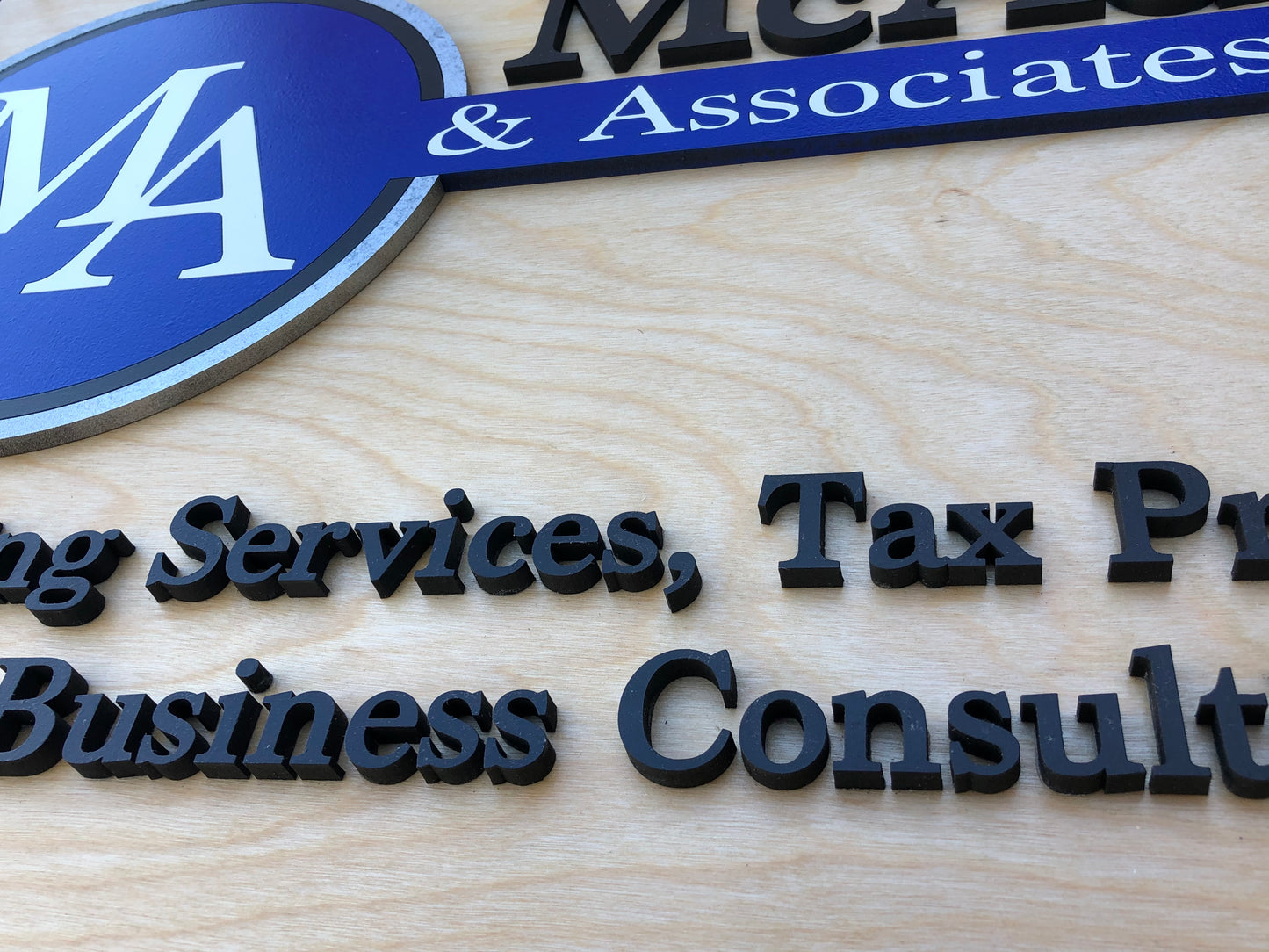 Custom Laser Cut Logo Sign with Raised 3D Design