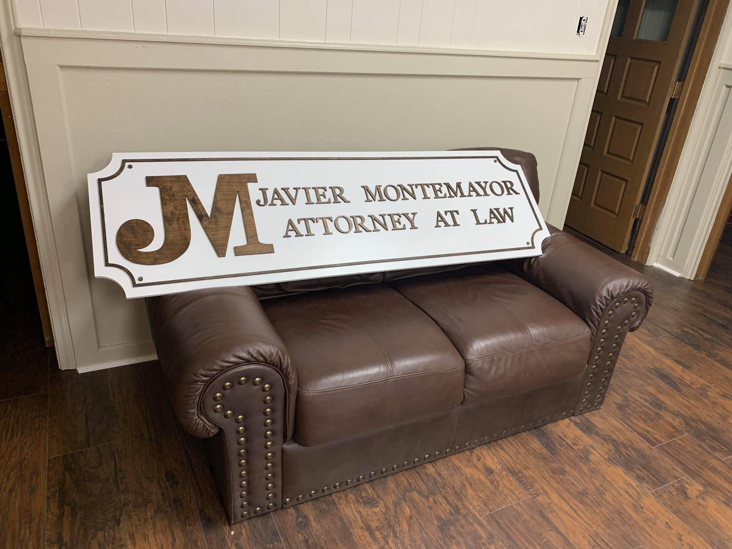 Custom Laser Cut Logo Sign with Raised 3D Design