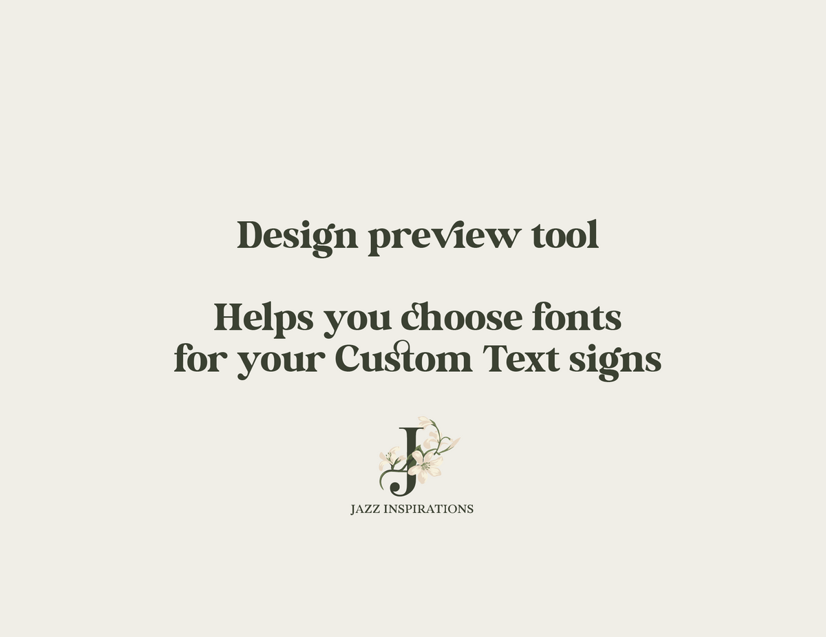 Font Preview for Cut-Out Names – Jazz Inspirations