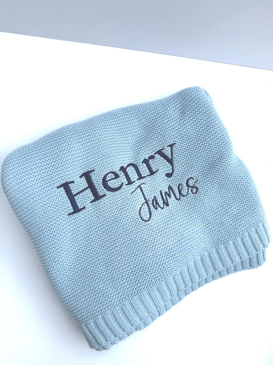 Embroidered Baby Blanket