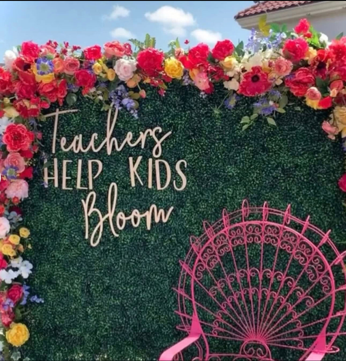 Custom background sign