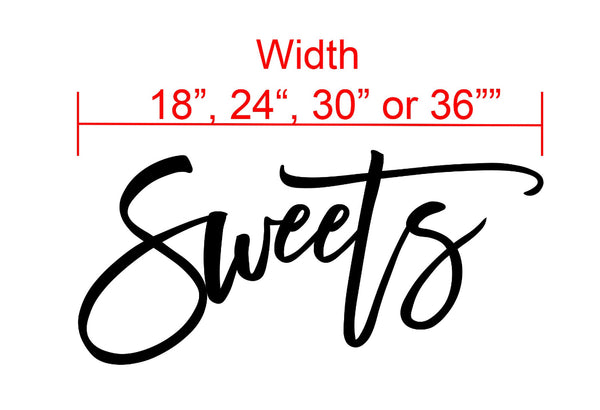 Sweets Wood Sign