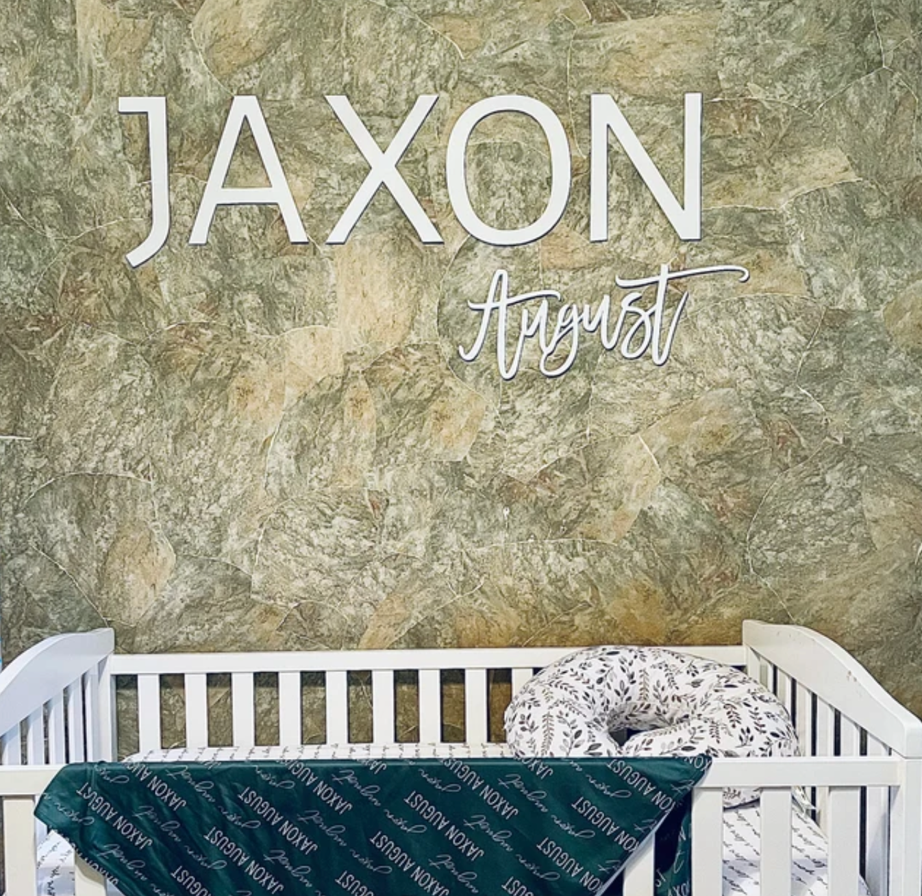 Custom Name, First and Middle Name (Block and Cursive)
