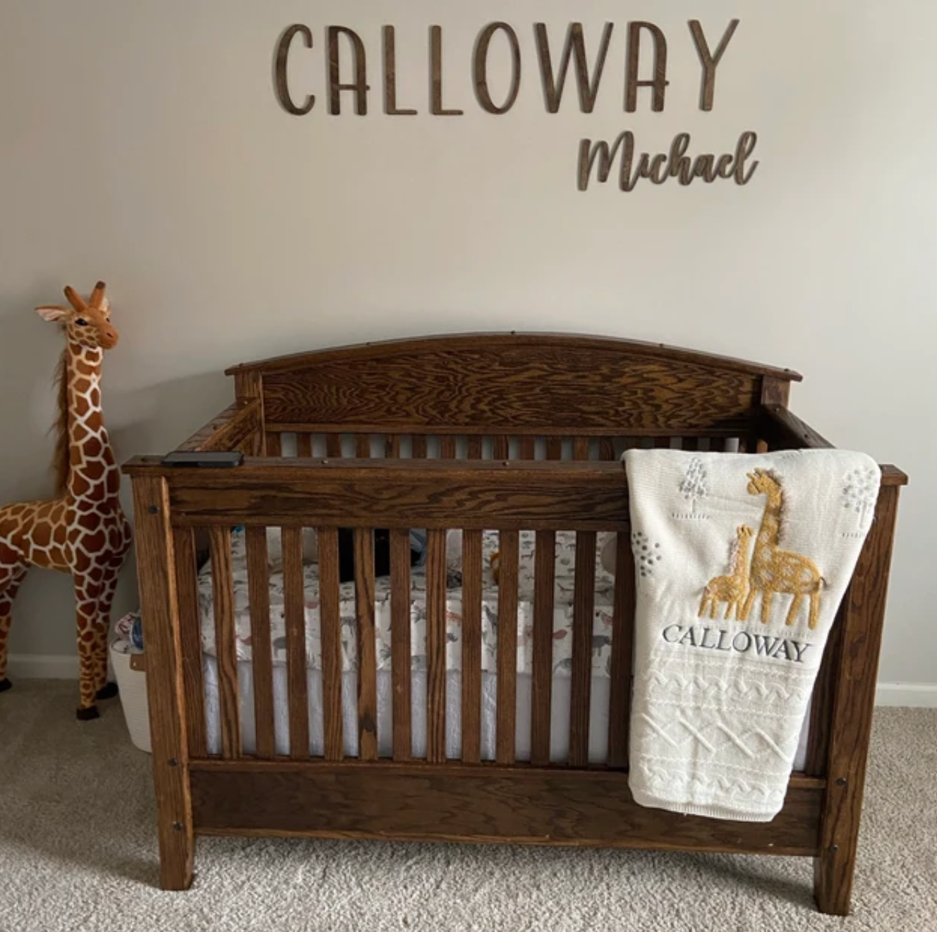 Custom Name, First and Middle Name (Block and Cursive)