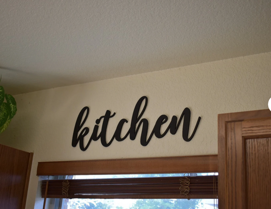 kitchen laser cut Wood Sign