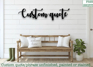 Font Preview for Custom Quote