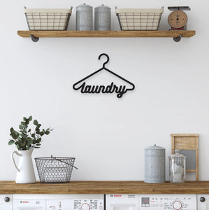 Laundry wood sign