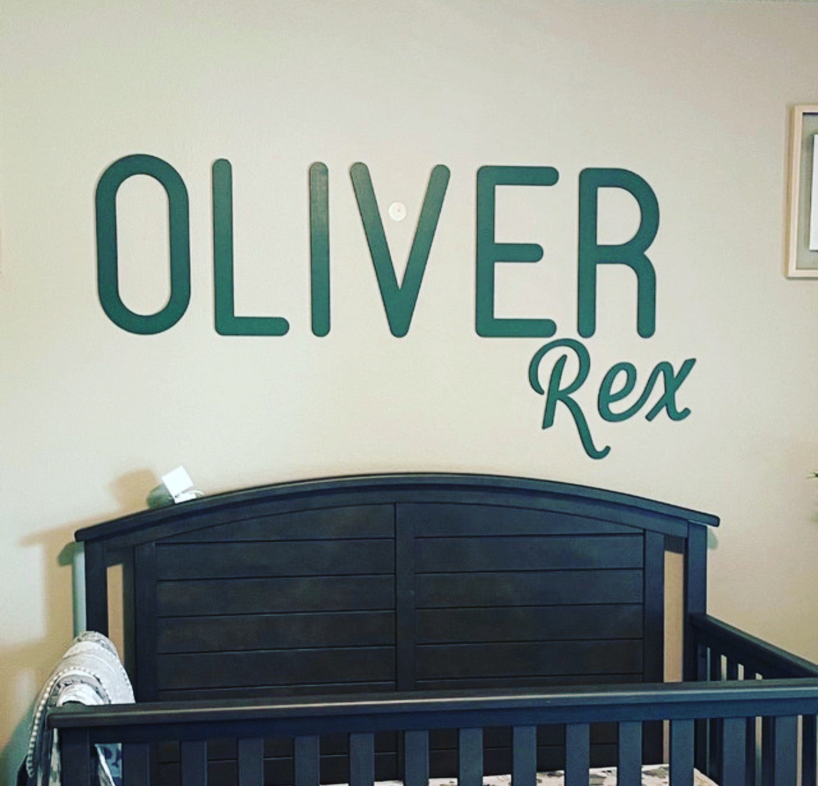 Custom Name, First and Middle Name (Block and Cursive)