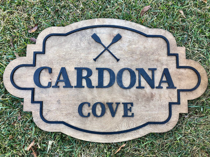 Custom Laser Cut Logo Sign with Raised 3D Design