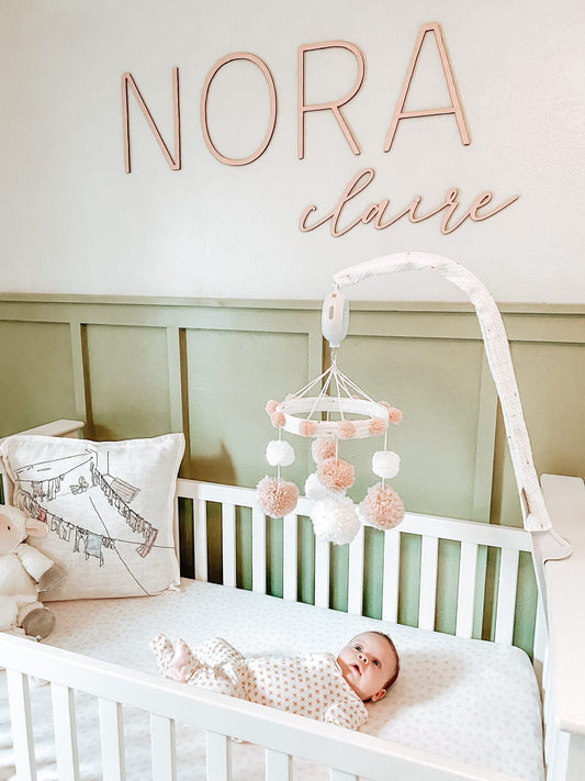 Custom Name, First and Middle Name (Block and Cursive)